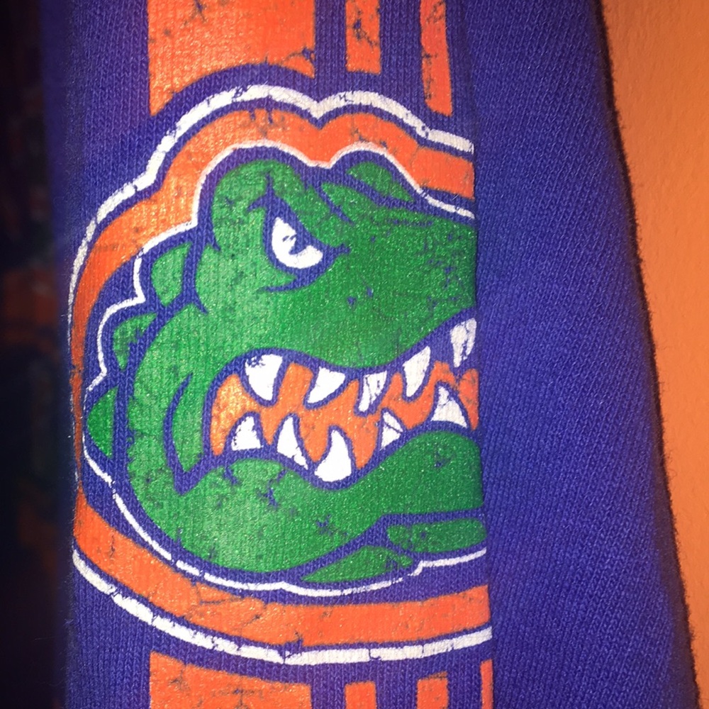 Blue Florida Gators Long Sleeve Shirt Woman’s Medium 8/10 w Free Pencil Case - Picture 6 of 12